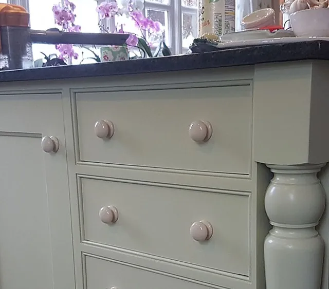 old painted kitchen storage