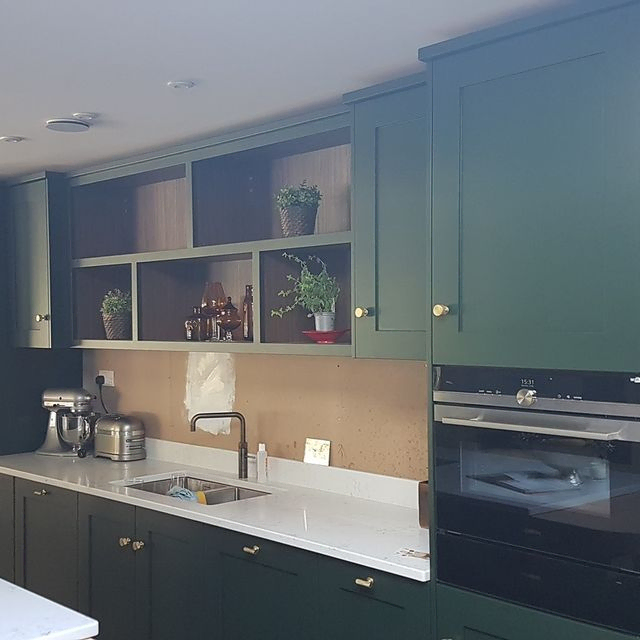 Hand painted kitchen near dorking