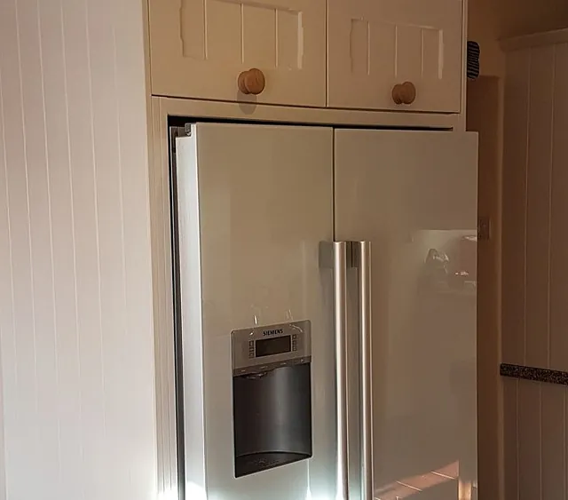 painted fridge unit